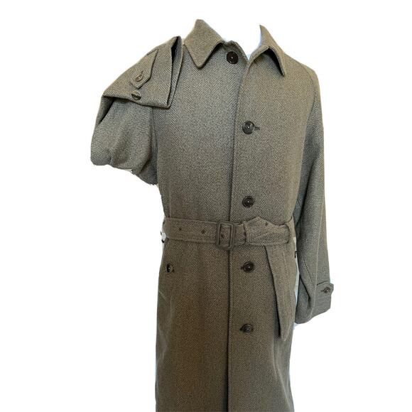 NWT $2995 Ralph Lauren Purple Label Men's Wool/Silk Coat Green Size 40 Italy - Picture 6 of 12